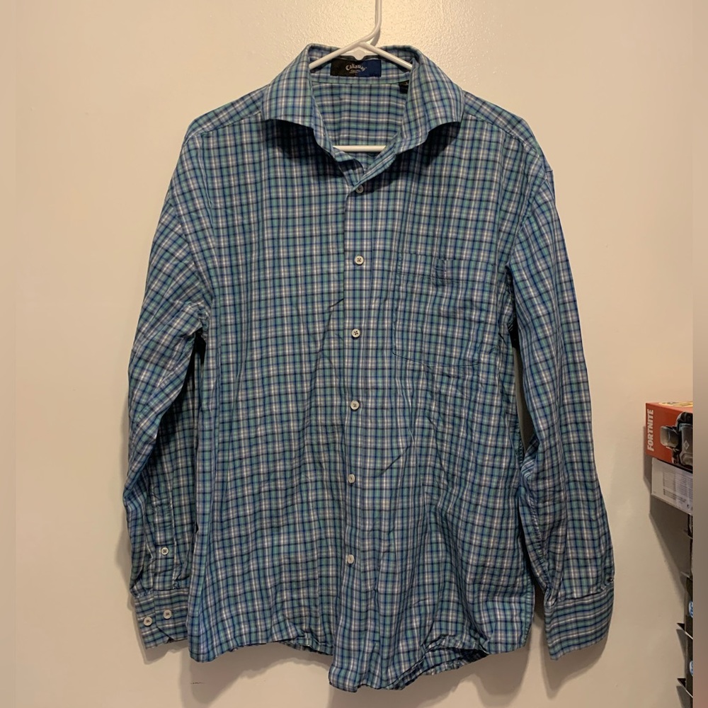 4/25$ Callaway Collection Men Shirt Size L 100% cotton